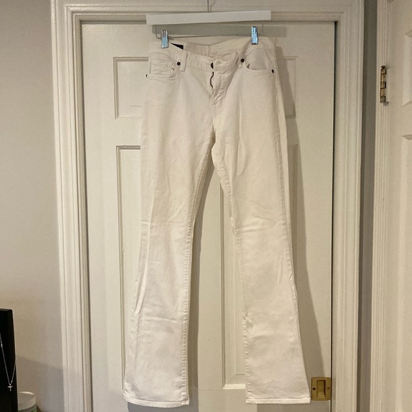 Citizens of Humanity size 29 high rise bootcut white jeans, amber stretch. EUC - Picture 1 of 6